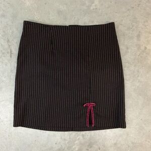 Vintage Y2K Black and Pink Stripped Skirt